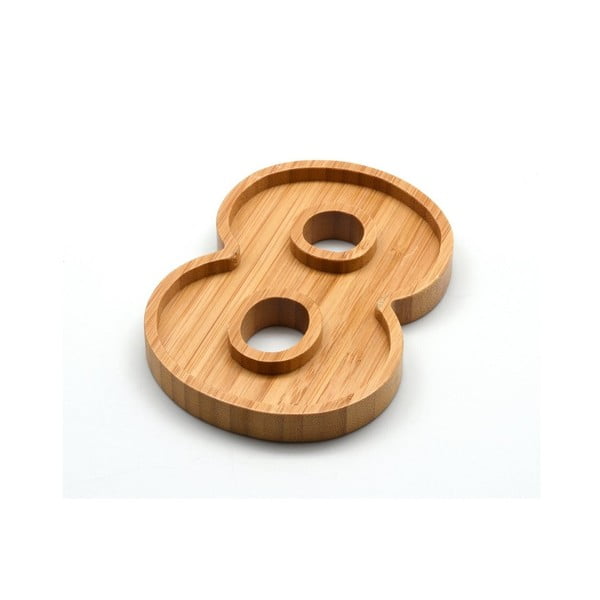 Бамбукова купа за ядки във формата на числото 8 Numero - Bambum