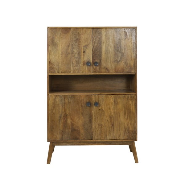 Кафяв шкаф от масивна дървесина 104x158 cm Espita - Light & Living