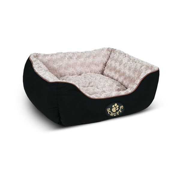 Черно плюшено легло за домашни любимци куче 40x50 cm Scruffs Wilton – Plaček Pet Products