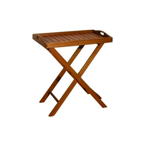 Градинска масичка от масивен евкалипт 42x67 cm Dallas – Garden Pleasure