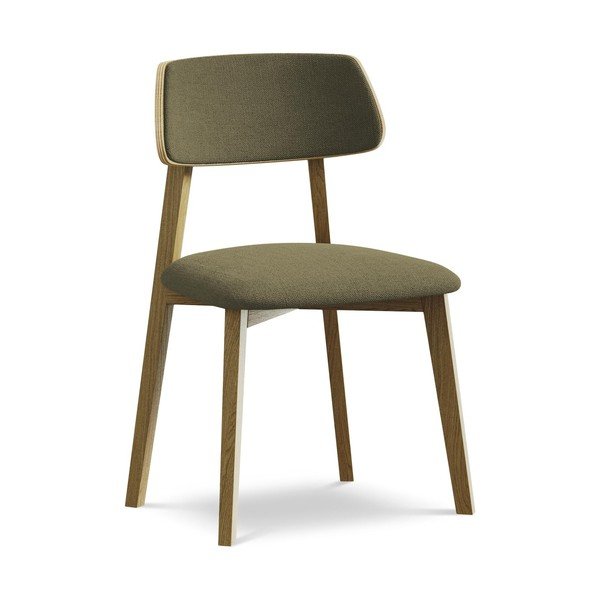 Зелен трапезен стол от масивна дървесина Niu – Makamii