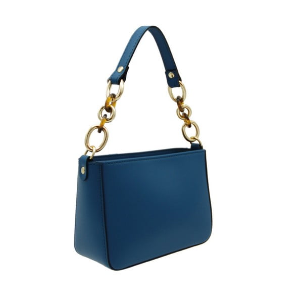Синя чанта от естествена кожа Merso - Andrea Cardone