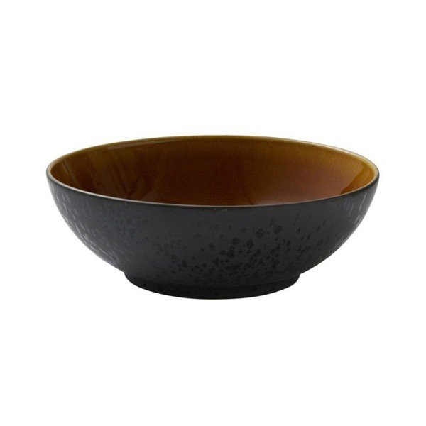 Черна/в кехлибарен цвят глинена купа ø 30 cm Gastro Black/Amber – Bitz