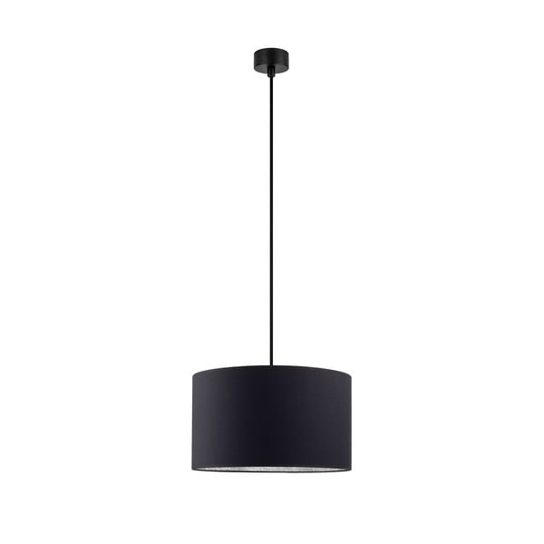 Черна висяща лампа със сребърен интериор , ⌀ 36 cm Mika - Sotto Luce
