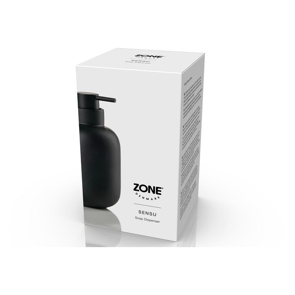 Черен каменина диспенсер за сапун 300 ml Sensu – Zone-image-3