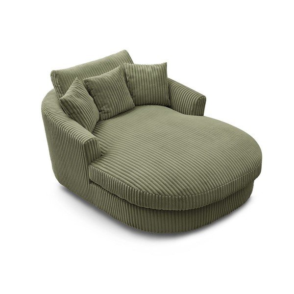 Зелено кресло от рипсено кадифе Belem – Bobochic Paris-image-4