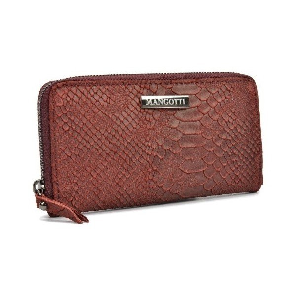 Mangotti Muriello червен кожен портфейл - Mangotti Bags-image-3