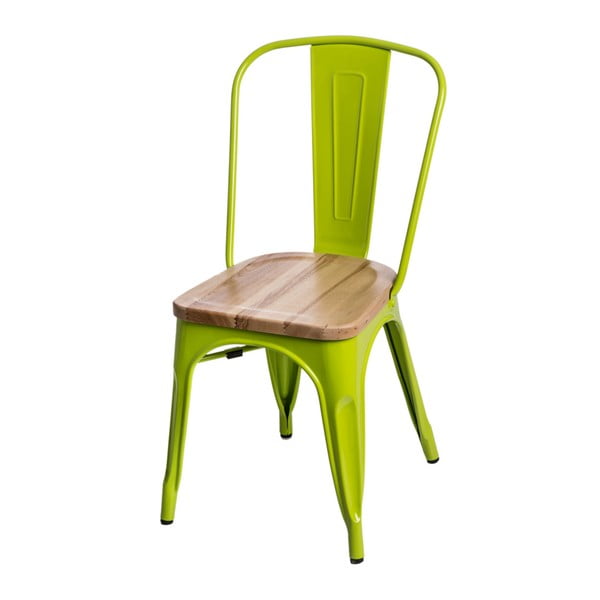 Světle zelená židle D2 Paris Ash Wood