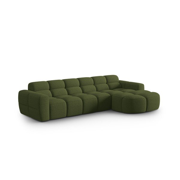 Зелен ъглов диван Lisa – Micadoni Home-image-3