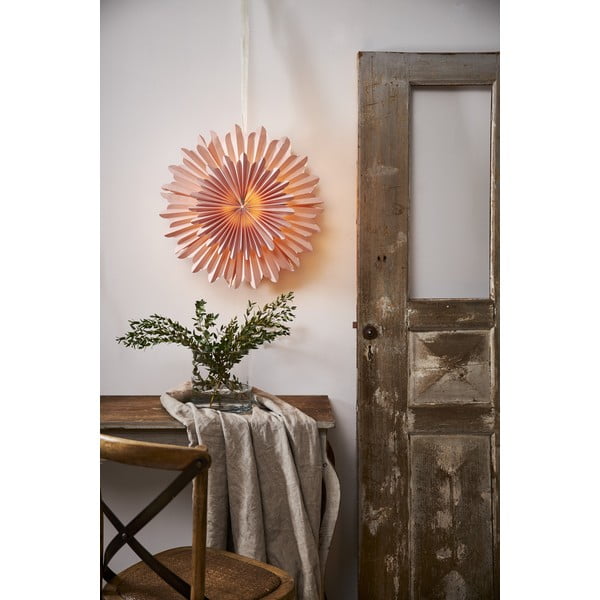 Розова коледна светлинна украса ø 50 cm Crystal - Star Trading-image-4