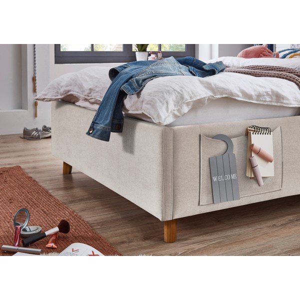 Бежово детско легло 120x200 cm без ламелно дъно Cosy – Meise Möbel-image-3