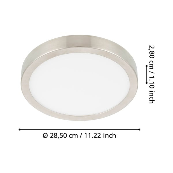 Сиво LED осветително тяло за таван FUEVA 5 – EGLO-image-2