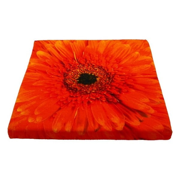 Sedák Flower Orange 50x50 cm