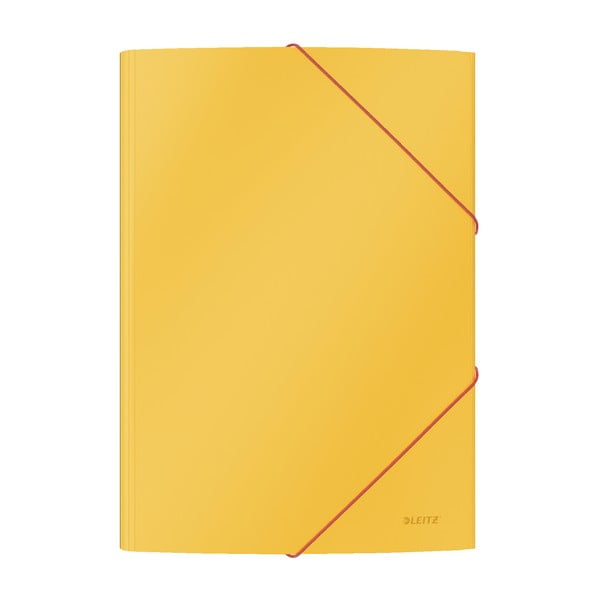 Комплект от 10 жълти офис папки с мека повърхност, A4 Cosy - Leitz
