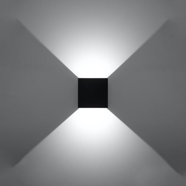 Черна LED стенна лампа Pinio – Sollux-image-3