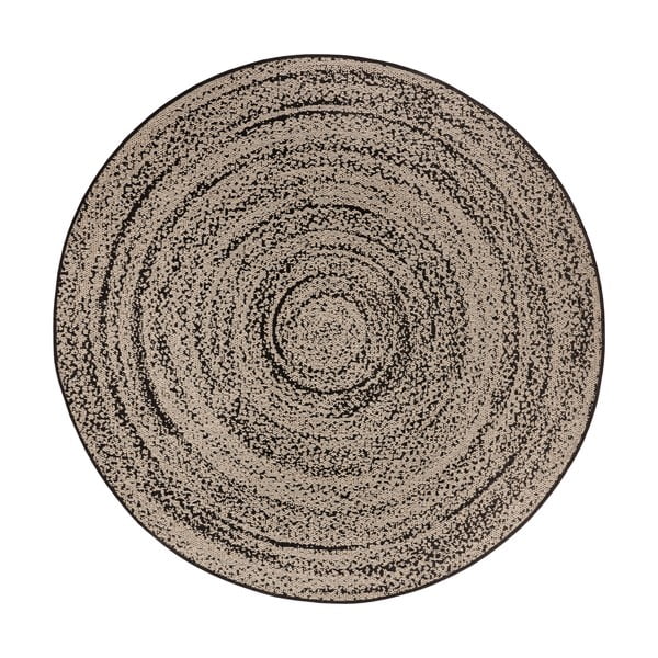 Бежов кръгъл килим ø 160 cm Swirl - Hanse Home