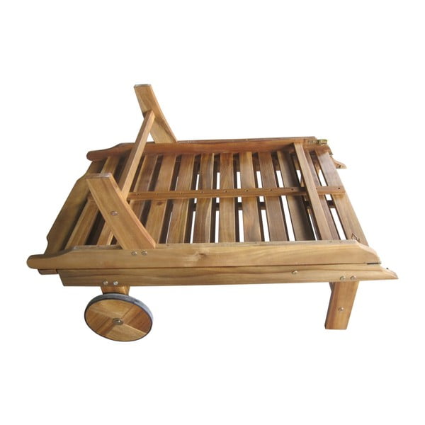 ADDU Сгъваем градински шезлонг Palm Springs от евкалиптово дърво - Garden Pleasure-image-3