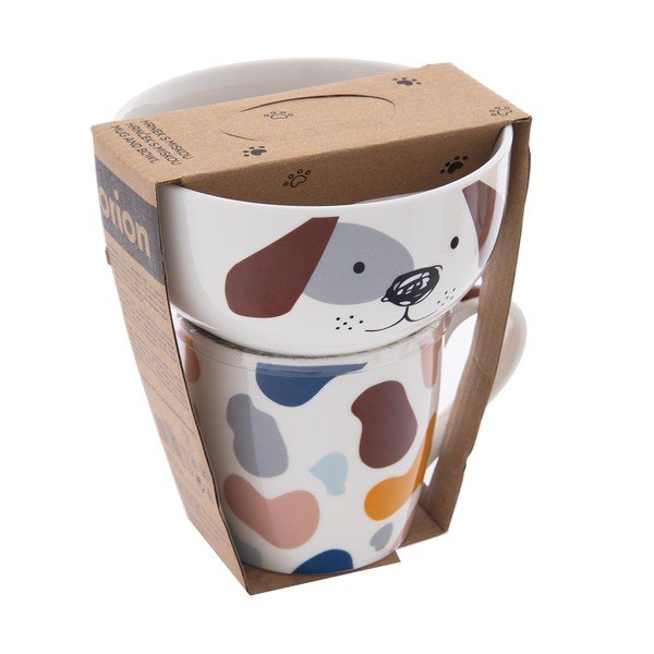 Порцеланов комплект чаша и купа 2 бр. 350 ml – Orion-image-4