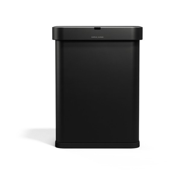 Черно безконтактно стоманено кошче за боклук 58 l Sensor – simplehuman-image-2