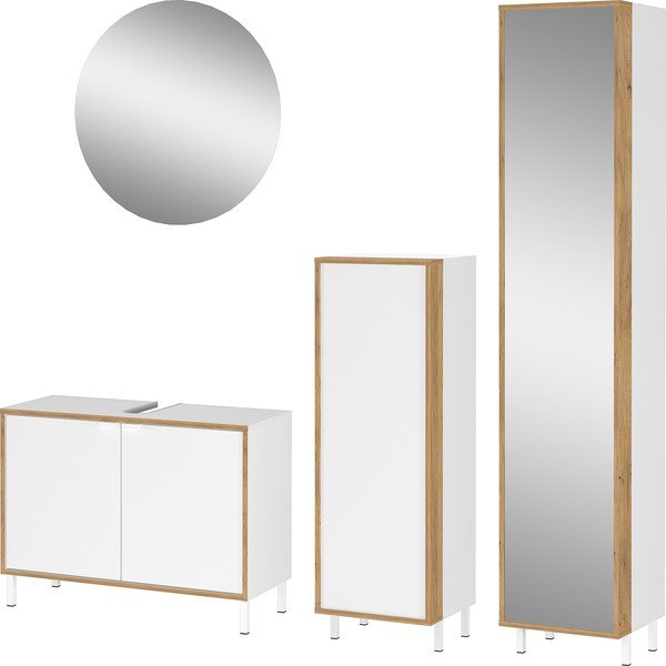 Бял комплект за баня Topeka – Germania