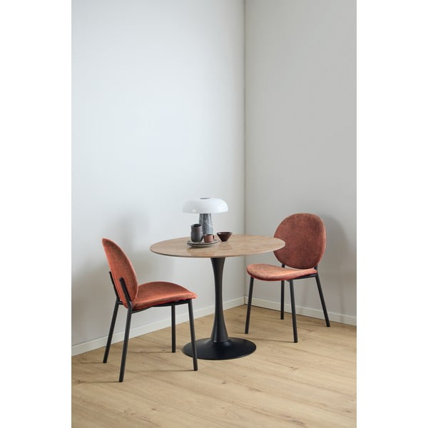 Теракотен трапезен стол Cliff – Actona-image-1