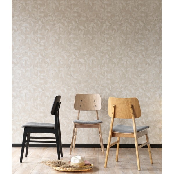 Светлокафяв трапезен стол със светлосива седалка Nagano - Rowico-image-1