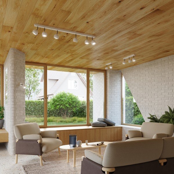 Бял прожектор 10x118 cm Ollo – Sollux-image-1