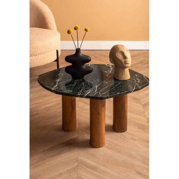 Масичка за кафе с мраморен плот 50x75 cm Organic - Leitmotiv-image-1