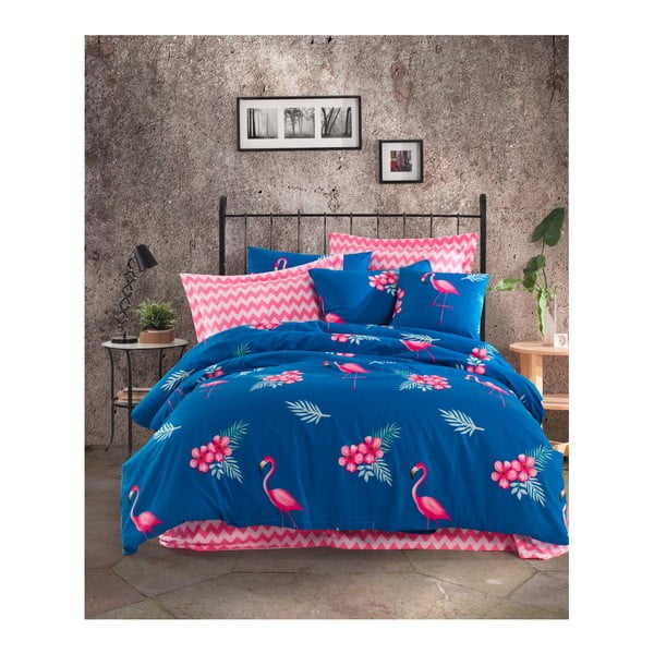 Flemenco Parliement спално бельо за двойно легло с чаршаф от памук ранфорс, 200 x 220 cm - Mijolnir
