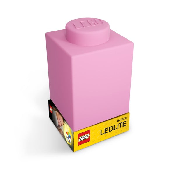 Розова силиконова нощна лампа Brick Classic - LEGO®