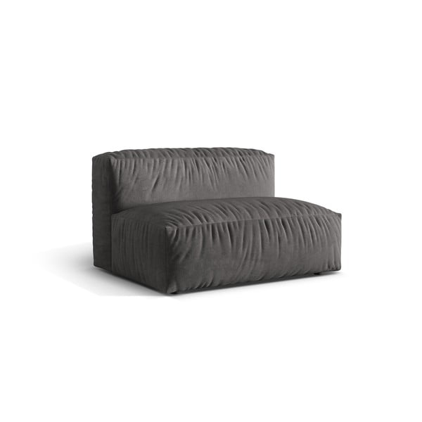 Сив кадифен модул за диван (среден модул) Martina – Micadoni -image-1