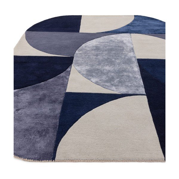 Тъмносин вълнен килим 160x230 cm Indigo - Asiatic Carpets-image-3