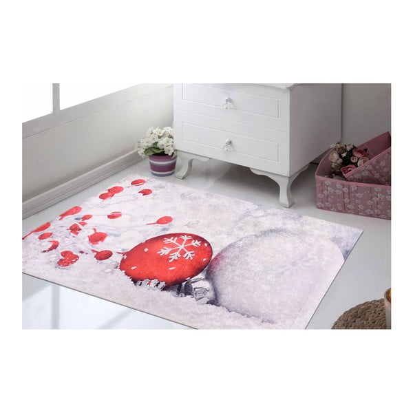 Бяло и червено килимче Mood, 80 x 150 cm - Vitaus