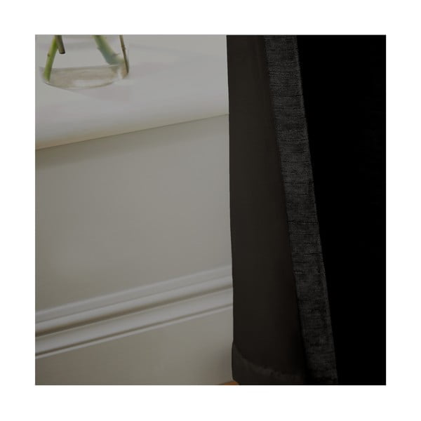 Черни термо пердета в комплект от 2 бр. от шенил 229x183 cm Selene Luxury Chenille – Hyperion-image-2