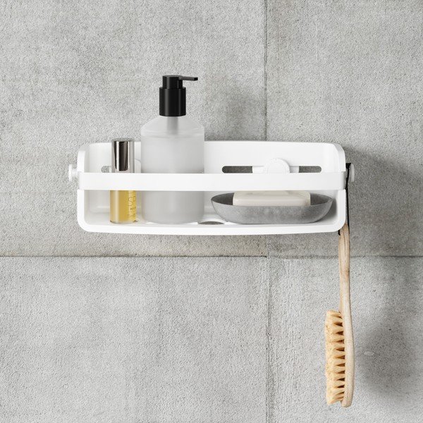 Бял самоносещ пластмасов рафт за баня Flex - Umbra-image-3