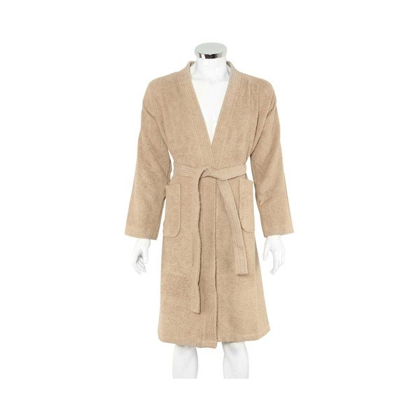 Мъжки бежов халат , размер. M/L - Foutastic-image-1