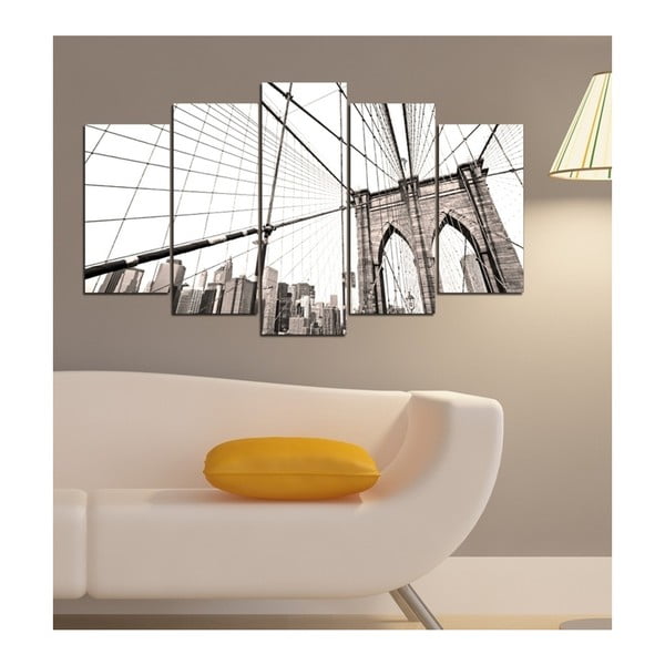 Картина от няколко части Gris Bridge, 102 x 60 cm - 3D Art-image-1