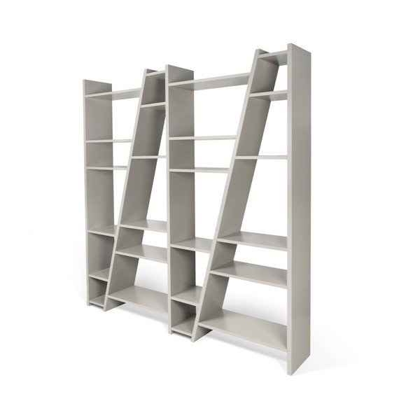 Сив шкаф за книги 190x195 cm Delta - TemaHome-image-2