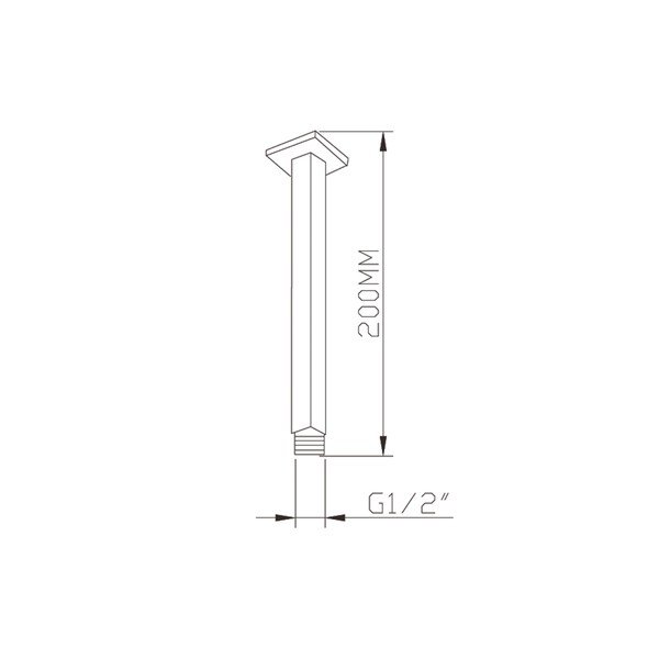 Месингова част за свързване към душ в лъскаво сребристо – Sapho-image-1