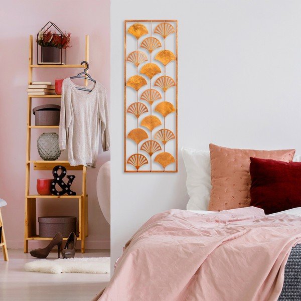 Метална декорация за стена 32x90 cm Gingko - Wallity-image-3