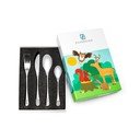 Детски прибори за хранене от неръждаема стомана в сребристо 4 бр. Forest Animals – Zilverstad