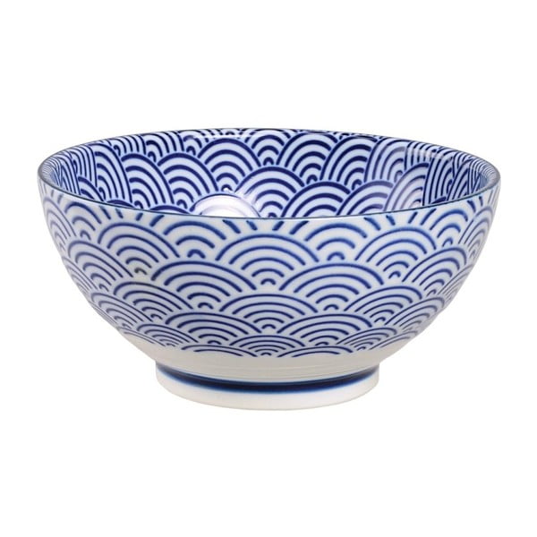 Modrá porcelánová mísa Tokyo Design Studio Wave, ⌀ 18,5 cm