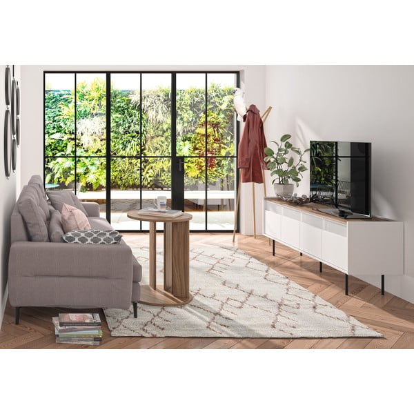 Кръгла масичка за кафе с плот от орех ø 50 cm Nora - TemaHome-image-4