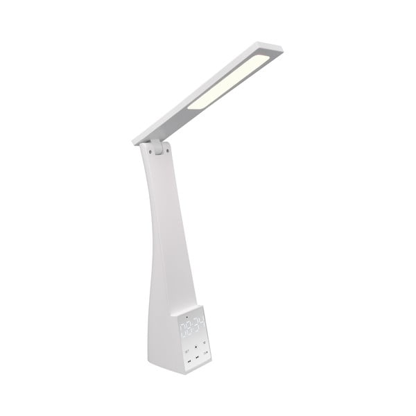 Бяла LED настолна лампа с таймер (височина 45 см) Linus - Trio
