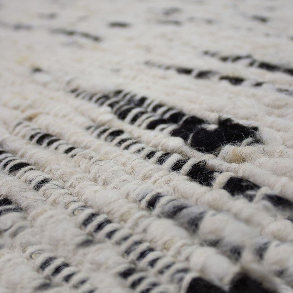 Сив/в цвят слонова кост ръчно изработен вълнен килим 160x230 cm Ellsa  – Flair Rugs-image-3