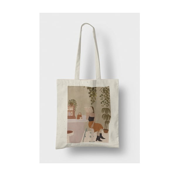 Бежова текстилна чанта - Kate Louise
