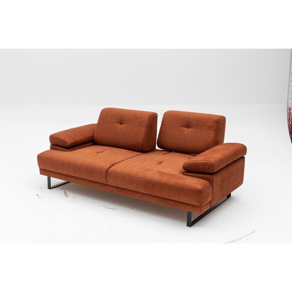 Оранжев разтегателен диван 199 cm Mustang - Balcab Home-image-4