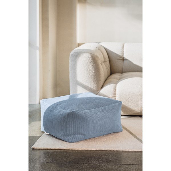 Светлосиня табуретка от рипсено кадифе Keno – noo.ma-image-1