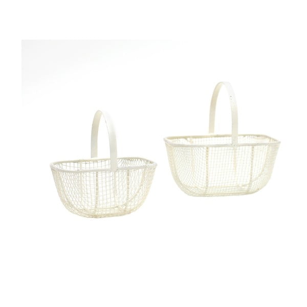 Комплект от 2 бели кошници Daria - Esschert Design