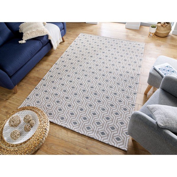Бежово-сив памучен килим , 114 x 170 cm Bombax - Flair Rugs-image-4